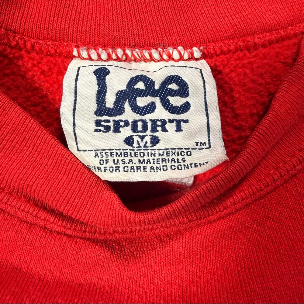 Vintage Seattle Mariners Sweatshirt Mens Medium Red Lee Sport Baseball MLB Retro - Picture 6 of 6